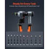 image:imageVEVOR Rivet Nut Tool Kit 17Inch Rivnut Tool Kit with 13 Mandrels and 130 Nuts Metric and SAE Size M3 M4 M5 M6 M8 M10 M12 1213 832 1024 1420 51618 3816 UNC a Carrying CaseRIVET NUT TOOL