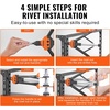 image:imageVEVOR Rivet Nut Tool Kit 17Inch Rivnut Tool Kit with 13 Mandrels and 130 Nuts Metric and SAE Size M3 M4 M5 M6 M8 M10 M12 1213 832 1024 1420 51618 3816 UNC a Carrying CaseRIVET NUT TOOL