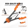 image:imageVEVOR Rivet Nut Tool Kit 17Inch Rivnut Tool Kit with 13 Mandrels and 130 Nuts Metric and SAE Size M3 M4 M5 M6 M8 M10 M12 1213 832 1024 1420 51618 3816 UNC a Carrying CaseRIVET NUT TOOL