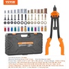 image:imageVEVOR Rivet Nut Tool Kit 17Inch Rivnut Tool Kit with 13 Mandrels and 130 Nuts Metric and SAE Size M3 M4 M5 M6 M8 M10 M12 1213 832 1024 1420 51618 3816 UNC a Carrying CaseRIVET NUT TOOL