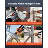 image:imageVEVOR Rivet Nut Tool Kit 17Inch Rivnut Tool Kit with 13 Mandrels and 130 Nuts Metric and SAE Size M3 M4 M5 M6 M8 M10 M12 1213 832 1024 1420 51618 3816 UNC a Carrying CaseRIVET NUT TOOL