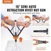 image:imageVEVOR Rivet Nut Tool Kit 17Inch Rivnut Tool Kit with 13 Mandrels and 130 Nuts Metric and SAE Size M3 M4 M5 M6 M8 M10 M12 1213 832 1024 1420 51618 3816 UNC a Carrying CaseRIVET NUT TOOL