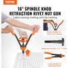 image:imageVEVOR Rivet Nut Tool Kit 17Inch Rivnut Tool Kit with 13 Mandrels and 130 Nuts Metric and SAE Size M3 M4 M5 M6 M8 M10 M12 1213 832 1024 1420 51618 3816 UNC a Carrying CaseRIVET NUT TOOL