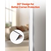 image:imageVEVOR Stainless Steel Wall Corner Protector 1 x 1 x 48 inch 10 Pack Metal Corner Guards 304 Stainless Steel Edge Trim 90Degree Angle for HomeOfficeCommercial Wall Protection with 3m Tape
