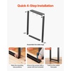 image:imageVEVOR Table Legs 291 H x 177 W Square Steel Furniture Legs Modular Design Easy Assembly 2204 lbs Max Load Heavy Duty for Home Office Desk Workbenches Dinner Bar Tables Set of 2 Black
