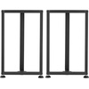 image:imageVEVOR Table Legs 291 H x 177 W Square T Shape Steel Furniture Legs Modular Design Easy Assembly 2204 lbs Max Load Heavy Duty for Home Office Desk Dinner Table Workbenches Set of 2 Black