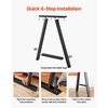 image:imageVEVOR Table Legs 291 H x 217 W Trapezoid Steel Furniture Legs Modular Design Easy Assembly 2204 lbs Max Load Heavy Duty Ideal for Home Office Desk Coffee Dinner Bar TablesSet of 2 Black