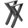 image:imageVEVOR Table Legs 295 H x 299 W Steel Furniture Legs Modular Design Easy Assembly 2204 lbs Max Load Heavy Duty for Home Office Desk Coffee Dinner Bar Tables Workbench2 PCS X Frame BlackBlack