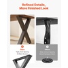 image:imageVEVOR Table Legs 295 H x 299 W Steel Furniture Legs Modular Design Easy Assembly 2204 lbs Max Load Heavy Duty for Home Office Desk Coffee Dinner Bar Tables Workbench2 PCS X Frame BlackBlack