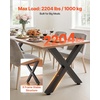 image:imageVEVOR Table Legs 295 H x 299 W Steel Furniture Legs Modular Design Easy Assembly 2204 lbs Max Load Heavy Duty for Home Office Desk Coffee Dinner Bar Tables Workbench2 PCS X Frame BlackBlack