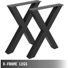 image:imageVEVOR Table Legs 295 H x 299 W Steel Furniture Legs Modular Design Easy Assembly 2204 lbs Max Load Heavy Duty for Home Office Desk Coffee Dinner Bar Tables Workbench2 PCS X Frame BlackBlack