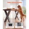 image:imageVEVOR Table Legs 295 H x 299 W Steel Furniture Legs Modular Design Easy Assembly 2204 lbs Max Load Heavy Duty for Home Office Desk Coffee Dinner Bar Tables Workbench2 PCS X Frame BlackBlack