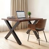image:imageVEVOR Table Legs 295 H x 299 W Steel Furniture Legs Modular Design Easy Assembly 2204 lbs Max Load Heavy Duty for Home Office Desk Coffee Dinner Bar Tables Workbench2 PCS X Frame BlackBlack