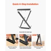 image:imageVEVOR Table Legs 295 H x 299 W Steel Furniture Legs Modular Design Easy Assembly 2204 lbs Max Load Heavy Duty for Home Office Desk Coffee Dinner Bar Tables Workbench2 PCS X Frame BlackBlack