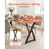 image:imageVEVOR Table Legs 295 H x 299 W Steel Furniture Legs Modular Design Easy Assembly 2204 lbs Max Load Heavy Duty for Home Office Desk Coffee Dinner Bar Tables Workbench2 PCS X Frame BlackBlack