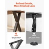 image:imageVEVOR Table Legs 295 H x 299 W Steel Furniture Legs Modular Design Easy Assembly 2204 lbs Max Load Heavy Duty for Home Office Desk Coffee Dinner Bar Tables Workbench2 PCS X Frame BlackBlack