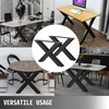 image:imageVEVOR Table Legs 295 H x 299 W Steel Furniture Legs Modular Design Easy Assembly 2204 lbs Max Load Heavy Duty for Home Office Desk Coffee Dinner Bar Tables Workbench2 PCS X Frame BlackBlack