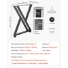 image:imageVEVOR Table Legs 295 H x 299 W Steel Furniture Legs Modular Design Easy Assembly 2204 lbs Max Load Heavy Duty for Home Office Desk Coffee Dinner Bar Tables Workbench2 PCS X Frame BlackBlack