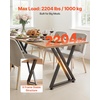 image:imageVEVOR Table Legs 295 H x 299 W Steel Furniture Legs Modular Design Easy Assembly 2204 lbs Max Load Heavy Duty for Home Office Desk Coffee Dinner Bar Tables Workbench2 PCS X Frame BlackBlack