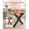 image:imageVEVOR Table Legs 295 H x 299 W Steel Furniture Legs Modular Design Easy Assembly 2204 lbs Max Load Heavy Duty for Home Office Desk Coffee Dinner Bar Tables Workbench2 PCS X Frame BlackBlack