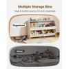 image:imageVEVOR Toy Storage Organizer Wooden Kids Bookshelf with Storage Toy Storage Cabinet with 2 Mobile Drawers Kids Storage Organizer for Bedroom Nursery Living Room Entryway Preschool White5cubby With 2 Mobile Drawers