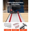 image:imageVEVOR Track Saw 612Inch PlungeCut Circular Saw Kit Tracksaw with 48Tooth CarbideTipped Blade 045 Angle Adjustment 216 in Cutting Depth for Wood Plastic Guide Rail Not Included BlackGuide Rail110
