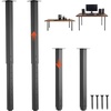 image:imageVEVOR Adjustable Table Legs 2440 in Square Steel Furniture Legs 1200 lbs Max Load Heavy Duty Quick Installation Ideal for Home Office Desk DIY Coffee Dinner Bar Tables Workbenches 4 PCS Black