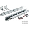 image:imageVEVOR Bottom Mount Drawer Slides 6 Pairs 15 Inch Heavy Duty Ball Bearing Soft Close Full Extension Steel Tracks Noiseless Guide Glides for Cabinet Kitchen Drawers with Locking 100 Lbs Capacity18inch