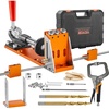 image:imageVEVOR Pocket Hole Jig Kit EasytoUse for Wood Projects Comes with Step Drills Stop Collars Hex Keys amp Driver Bits Features Dual Scales for DIY WoodworkingUltra