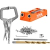 image:imageVEVOR Pocket Hole Jig Kit EasytoUse for Wood Projects Comes with Step Drills Stop Collars Hex Keys amp Driver Bits Features Dual Scales for DIY WoodworkingMini