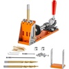 image:imageVEVOR Pocket Hole Jig Kit EasytoUse for Wood Projects Comes with Step Drills Stop Collars Hex Keys amp Driver Bits Features Dual Scales for DIY WoodworkingPro