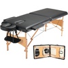 image:imageVEVOR Portable Massage Table 28 W 2 Folding Lightweight Massage Table 8Level Height Adjustable Salon Tattoo Bed Spa Table with Headrest Armrests Hand Pallet amp Carrying Bag 600LBS28inch600lbs