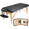 image:imageVEVOR Portable Massage Table 28 W 2 Folding Lightweight Massage Table 8Level Height Adjustable Salon Tattoo Bed Spa Table with Headrest Armrests Hand Pallet amp Carrying Bag 600LBS30inch750lbs