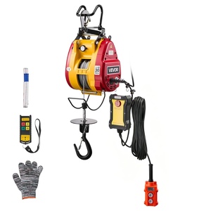 image:imageVEVOR 2in1 Electric Hoist Winch 660 lbs Capacity 1500W Portable Power Winch Crane 984 ft Lifting Height 62 ftmin with Wired and Wireless Remote Control for Factory Warehouss Garage660lbs 98FT