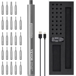 image:imageVEVOR 4V Electric Screwdriver Cordless Screwdriver Set 7 Torque Settings 05 to 5Nm 32 PCS 14 in Bits Digital Display LED Light TypeC Charging Ideal Tool for Furniture amp Gaming PC532in 4V