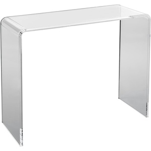 image:imageVEVOR Acrylic Side Table Set of 2 Clear End Table 18mm Thicker 18 H Modern Nightstand Used in Living Room amp Bedroom Bathroom Home Decor for Drink Coffee Snack OnePiece No Assembly RequiredConsole Table