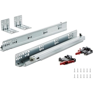image:imageVEVOR Bottom Mount Drawer Slides 6 Pairs 15 Inch Heavy Duty Ball Bearing Soft Close Full Extension Steel Tracks Noiseless Guide Glides for Cabinet Kitchen Drawers with Locking 100 Lbs Capacity15inch