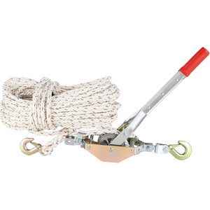 image:imageVEVOR Come Along Winch 2 Ton 4409 lbs Pulling Capacity 12 ft Steel Cable 2 Hooks Heavy Duty Ratchet Power Puller Tool with Dual Gears Automotive Hoist Cable Puller Ideal for Vehicle Rescue34 Ton