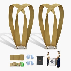 image:imageVEVOR Moving Straps 2Person Lifting and Moving System with 2 Harness Straps 1 LoadBearing Strap amp 1 Handheld Strap Adjustable Lifting Shoulder Straps Move Furniture Appliances MattressesMoving Straps 4 Pack
