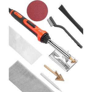 image:imageVEVOR Plastic Welding Kit 220W Plastic Welder Gun with 800PCS Hot Staples amp 56PCS Welding Rods Professional Hot Staple Welding Gun with LED Light Carrying Case for Kayak Toys Car Bumper Repair60W100W DualPower