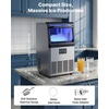 image:imageVEVOR Commercial Ice Maker Machine 120 lbs24H Ice Production 33 lbs Storage Bin 45 Cubes per Cycle Stainless Steel Under Counter amp Freestanding Ice Maker with LED Display for Home Bar Restaurant80lbs24H