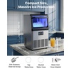 image:imageVEVOR Commercial Ice Maker Machine 120 lbs24H Ice Production 33 lbs Storage Bin 45 Cubes per Cycle Stainless Steel Under Counter amp Freestanding Ice Maker with LED Display for Home Bar Restaurant90lbs24HDual Water Inlet