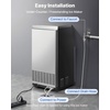 image:imageVEVOR Commercial Ice Maker Machine 120 lbs24H Ice Production 33 lbs Storage Bin 45 Cubes per Cycle Stainless Steel Under Counter amp Freestanding Ice Maker with LED Display for Home Bar Restaurant100 Lbs24H