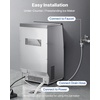 image:imageVEVOR Commercial Ice Maker Machine 120 lbs24H Ice Production 33 lbs Storage Bin 45 Cubes per Cycle Stainless Steel Under Counter amp Freestanding Ice Maker with LED Display for Home Bar Restaurant80lbs24H