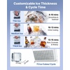 image:imageVEVOR Commercial Ice Maker Machine 120 lbs24H Ice Production 33 lbs Storage Bin 45 Cubes per Cycle Stainless Steel Under Counter amp Freestanding Ice Maker with LED Display for Home Bar Restaurant200lbs24H