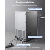 image:imageVEVOR Commercial Ice Maker Machine 120 lbs24H Ice Production 33 lbs Storage Bin 45 Cubes per Cycle Stainless Steel Under Counter amp Freestanding Ice Maker with LED Display for Home Bar Restaurant100lbs24HBullet Ice