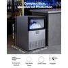 image:imageVEVOR Commercial Ice Maker Machine 120 lbs24H Ice Production 33 lbs Storage Bin 45 Cubes per Cycle Stainless Steel Under Counter amp Freestanding Ice Maker with LED Display for Home Bar Restaurant200lbs24H