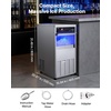 image:imageVEVOR Commercial Ice Maker Machine 120 lbs24H Ice Production 33 lbs Storage Bin 45 Cubes per Cycle Stainless Steel Under Counter amp Freestanding Ice Maker with LED Display for Home Bar Restaurant100lbs24HBullet Ice