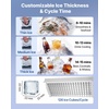 image:imageVEVOR Commercial Ice Maker Machine 120 lbs24H Ice Production 33 lbs Storage Bin 45 Cubes per Cycle Stainless Steel Under Counter amp Freestanding Ice Maker with LED Display for Home Bar Restaurant360Lbs24H
