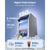 image:imageVEVOR Commercial Ice Maker Machine 120 lbs24H Ice Production 33 lbs Storage Bin 45 Cubes per Cycle Stainless Steel Under Counter amp Freestanding Ice Maker with LED Display for Home Bar Restaurant150Lbs24HDual Water Inlet